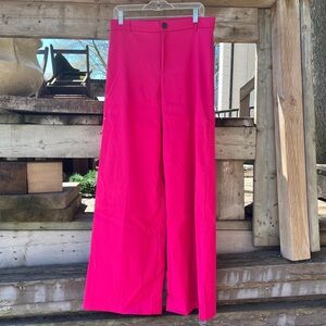 Zara pink wide leg trousers